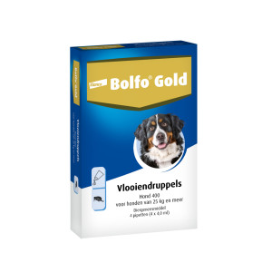Bolfo Gold 400 hond vlooiendruppels 4 pipetten afbeelding