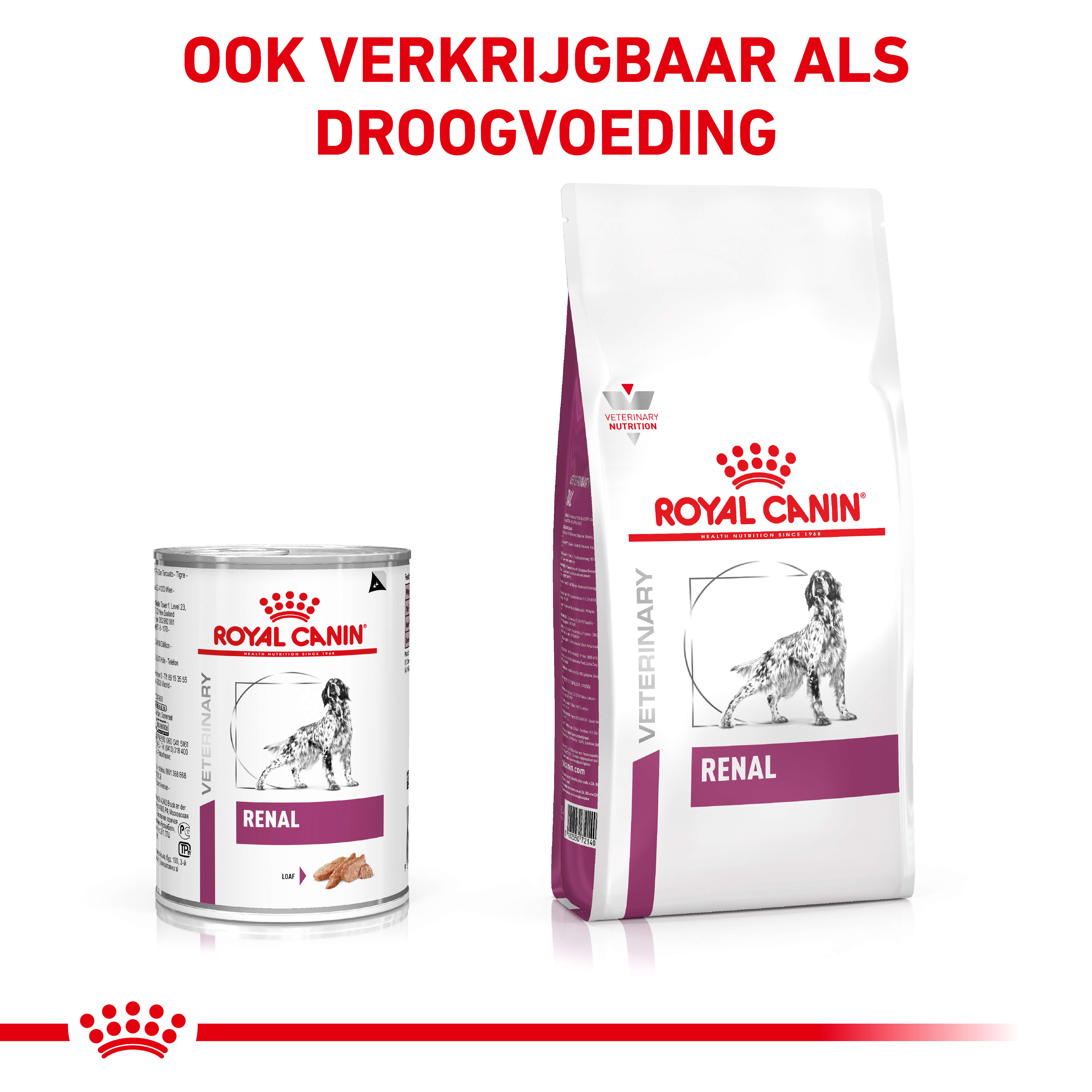 Royal Canin Veterinary Renal natvoer hond (blik)