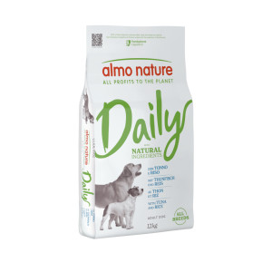 Almo Nature Daily met tonijn en rijst hondenvoer 2 x 12 kg afbeelding