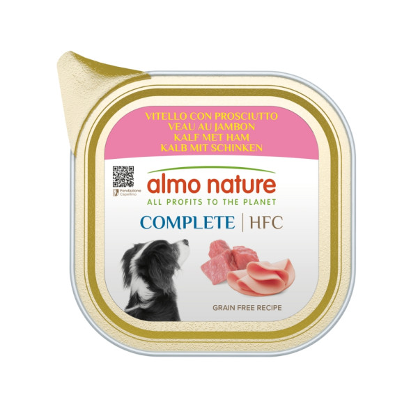 Almo Nature Almo Nature HFC Complete kalf met kip en ham natvoer hond (150 g) 22 x 150 g