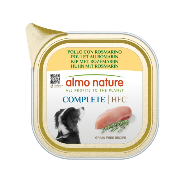 Almo Nature Almo Nature HFC Complete kip met rozemarijn natvoer hond (150 g) 22 x 150 g