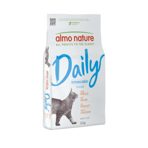 Almo Nature Daily Sterilised kip kattenvoer 2 x 12 kg afbeelding