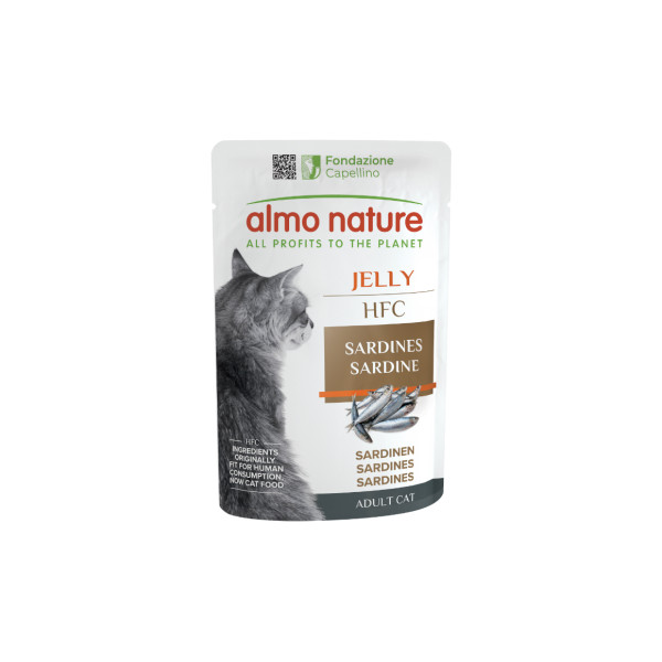 Almo Nature Almo Nature HFC Jelly sardines natvoer kat (55 g) 48 x 55 g