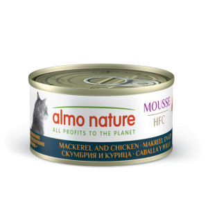 Almo Nature HFC Mousse makreel met kip natvoer kat (70 g) 24 x 70 g