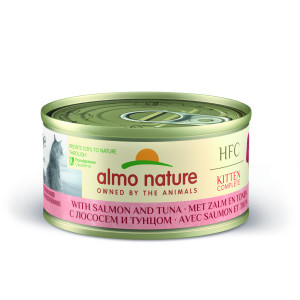 Almo Nature HFC Kitten Complete met zalm en tonijn natvoer kat (70 g) 48 x 70 g afbeelding