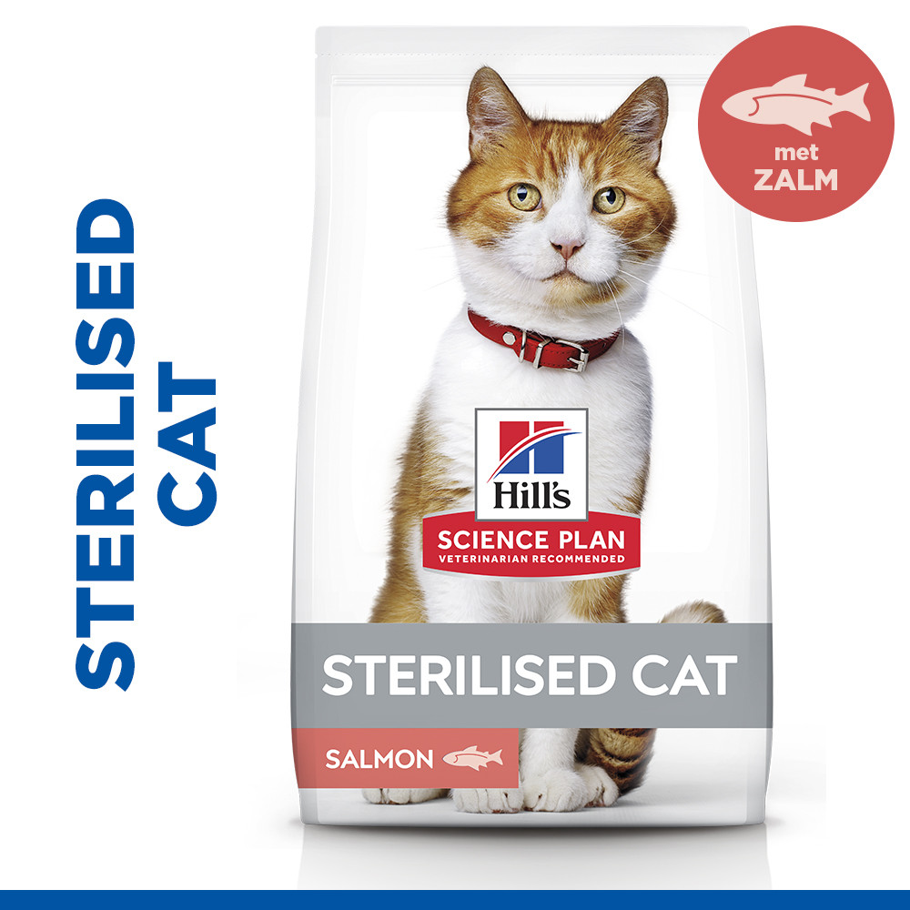 Hill's Adult Sterilised Cat met zalm kattenvoer