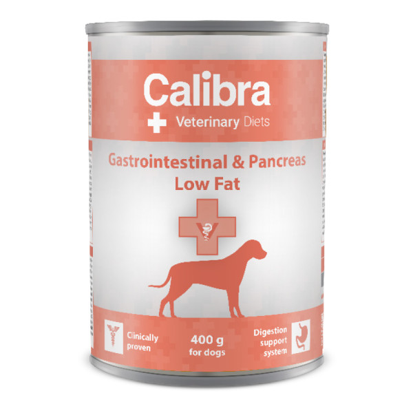 Calibra Calibra Veterinary Diets Gastrointestinal & Pancreas Low Fat natvoer hond 12 x 400 g