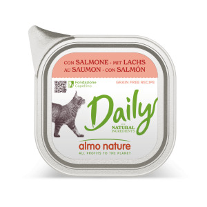 Almo Nature Daily met Zalm 100 gram Per 32