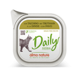 Almo Nature Daily met kalkoen natvoer kat (100 g) 32 x 100 g afbeelding
