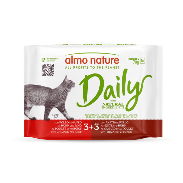 Almo Nature Almo Nature Daily met kip multipack natvoer kat (70 g) 6 x 70 g