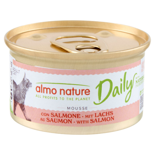 Almo Nature Almo Nature Daily Mousse met zalm natvoer kat (85 g) 48 x 85 g