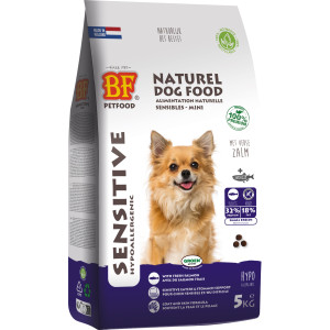 BF Petfood Mini Sensitive Hypoallergenic zalm hondenvoer 5 kg afbeelding