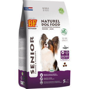 BF Petfood Senior Mini gevogelte hondenvoer 2 x 5 kg afbeelding