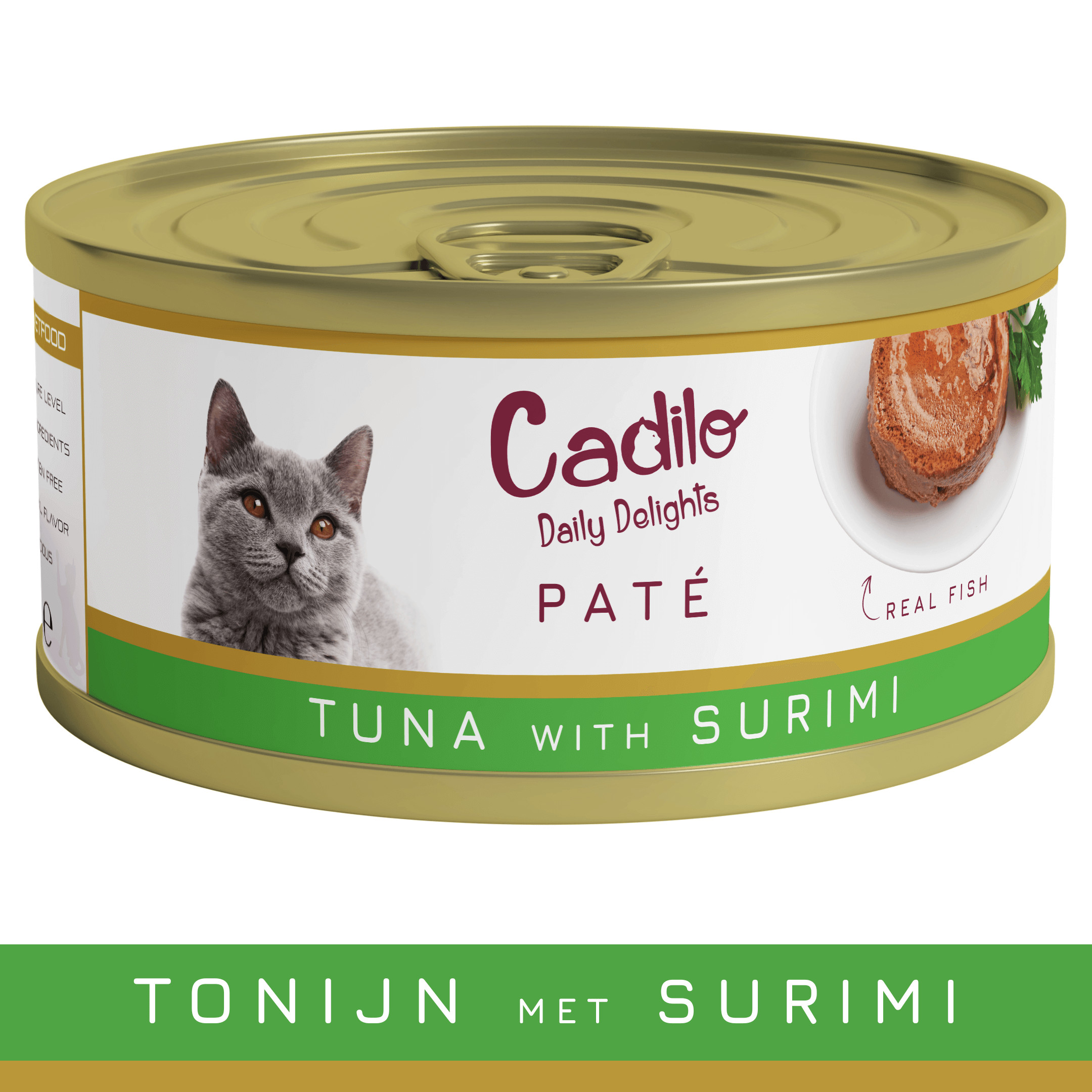 Cadilo Daily Delights - tonijn met surimi paté - natvoer kat (70 g)