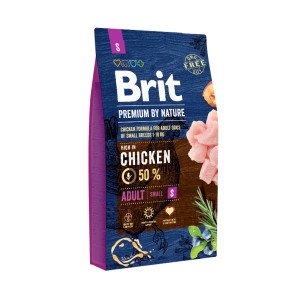 Brit Premium by Nature Adult S hondenvoer 8 kg afbeelding