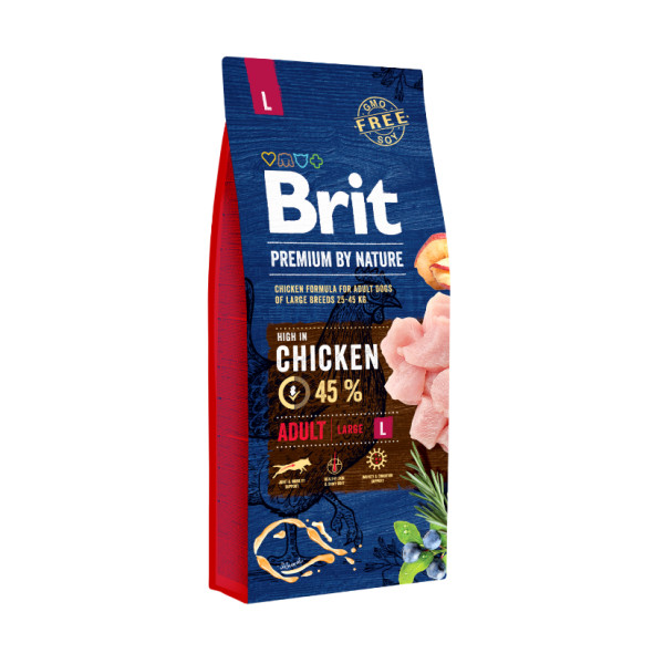 Brit Brit Premium by Nature Adult L hondenvoer 15 kg