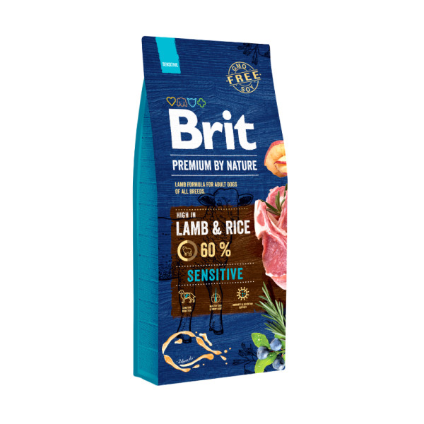 Brit Brit Premium by Nature Sensitive lam & rijst hondenvoer 15 kg