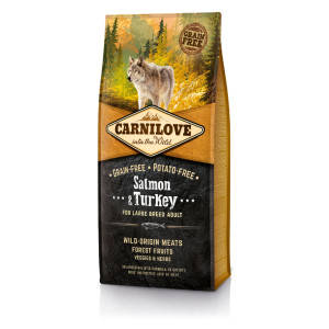 Carnilove Large Adult zalm met kalkoen hondenvoer 2 x 12 kg afbeelding
