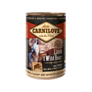 Carnilove lam & wild zwijn natvoer hond (blik) 6 x 400 g afbeelding