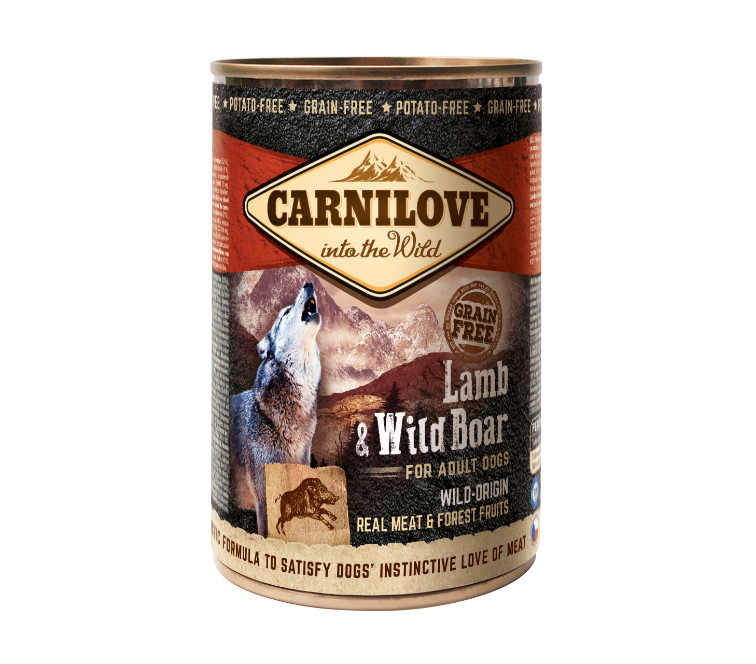 Carnilove lam & wildzwijn natvoer hond (blik)