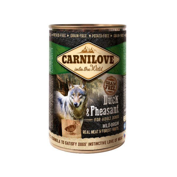 Carnilove Carnilove eend en fazant natvoer hond (blik) 1 tray (6 x 400 g)