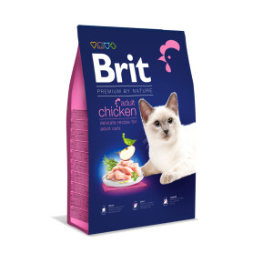 Brit Premium by Nature Adult kip kattenvoer 2 x 8 kg afbeelding