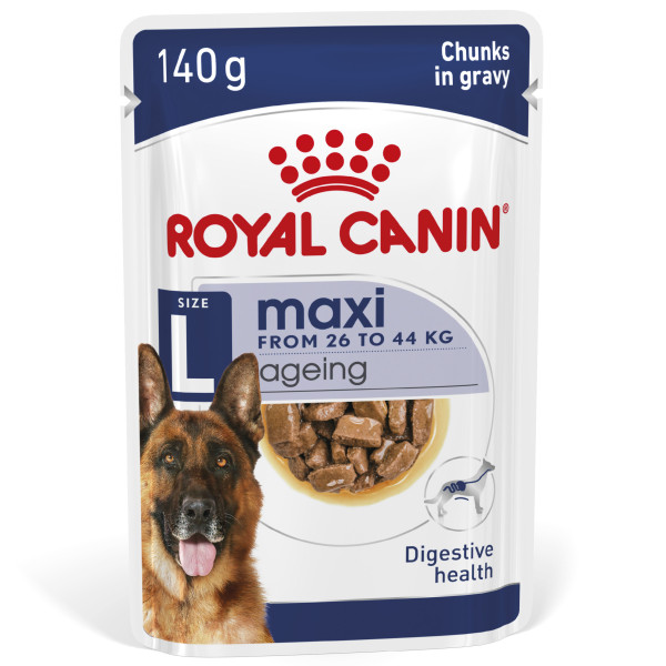 Royal Canin Royal Canin Maxi Ageing natvoer hond (in saus) 1 doos (10 x 140 g)