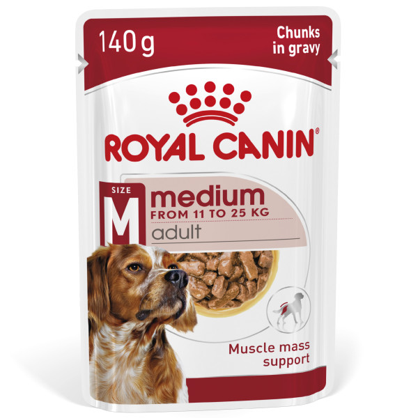 Royal Canin Royal Canin Medium Adult natvoer hond (in saus) 2 dozen (20 x 140 g)