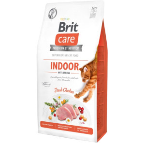 Brit Care Indoor Anti-stress kattenvoer 7 kg afbeelding