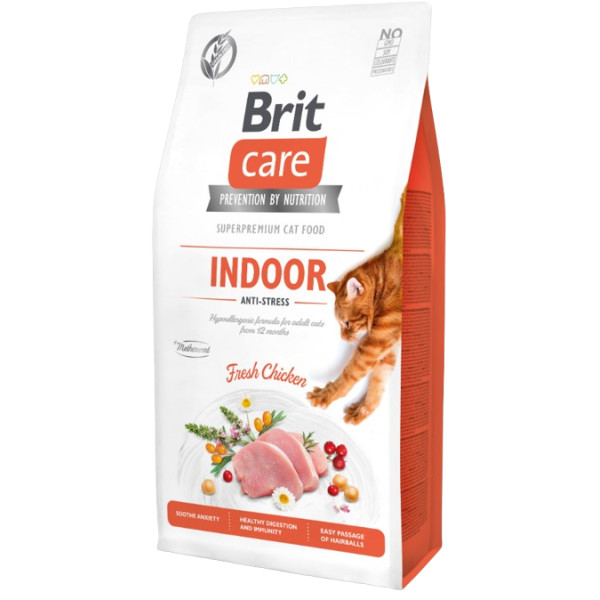 Brit Brit Care Indoor Anti-stress kattenvoer 2 x 7 kg