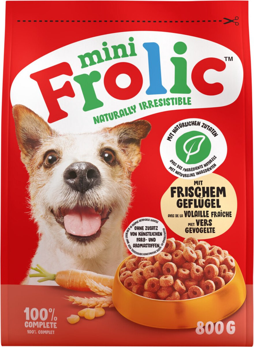 Frolic Mini met Gevogelte hondenvoer