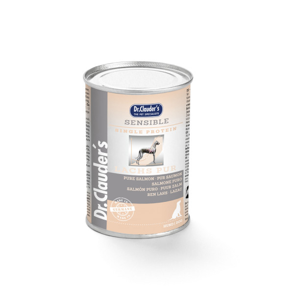 Dr. Clauder's Dr. Clauder's Sensible puur zalm natvoer hond 6 x 375 g