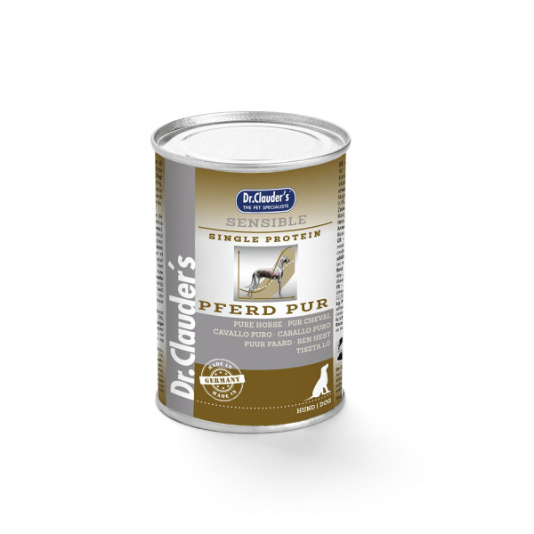 Dr. Clauder's Dr. Clauder's Sensible puur paard natvoer hond 6 x 400 g
