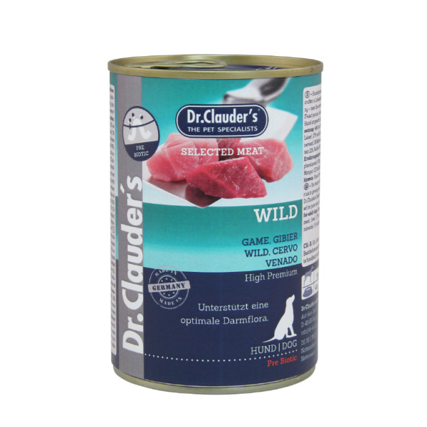 Dr. Clauder's Dr. Clauder's wild natvoer hond 6 x 800 g