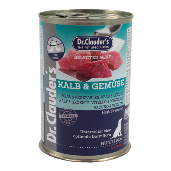 Dr. Clauder's Dr. Clauder's kalfsvlees met groenten natvoer hond 6 x 800 g