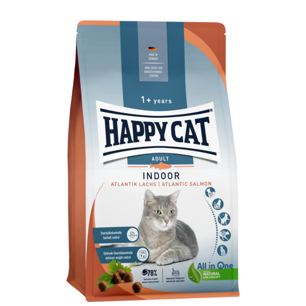 Happy Cat Happy Cat Senior Atlantik Lachs (met zalm) kattenvoer 4 kg