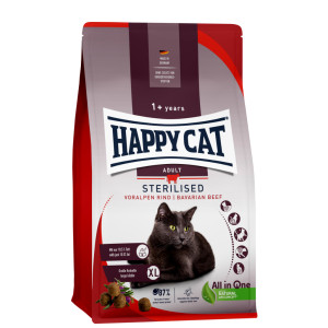 Happy Cat Adult Sterilised Voralpen Rind (met rund) kattenvoer 2 x 10 kg afbeelding 1