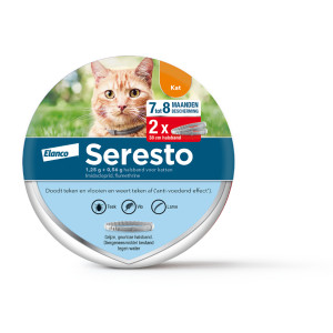 Seresto halsband voor de kat 2-pack 1 verpakking afbeelding