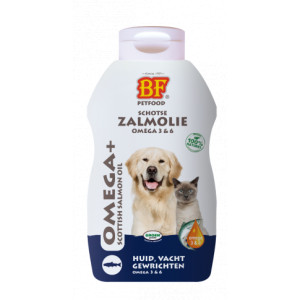 BF Petfood Zalmolie voor hond en kat 3 x 500 ml afbeelding