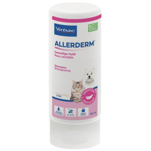 Virbac Allerderm shampoo gevoelige huid voor hond en kat 2 x 250 ml afbeelding