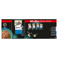 Sheba Delicatesses Vis Selectie in saus natvoer kat (maaltijdzakjes, megapack) 2 verpakkingen (80 x 85 g)