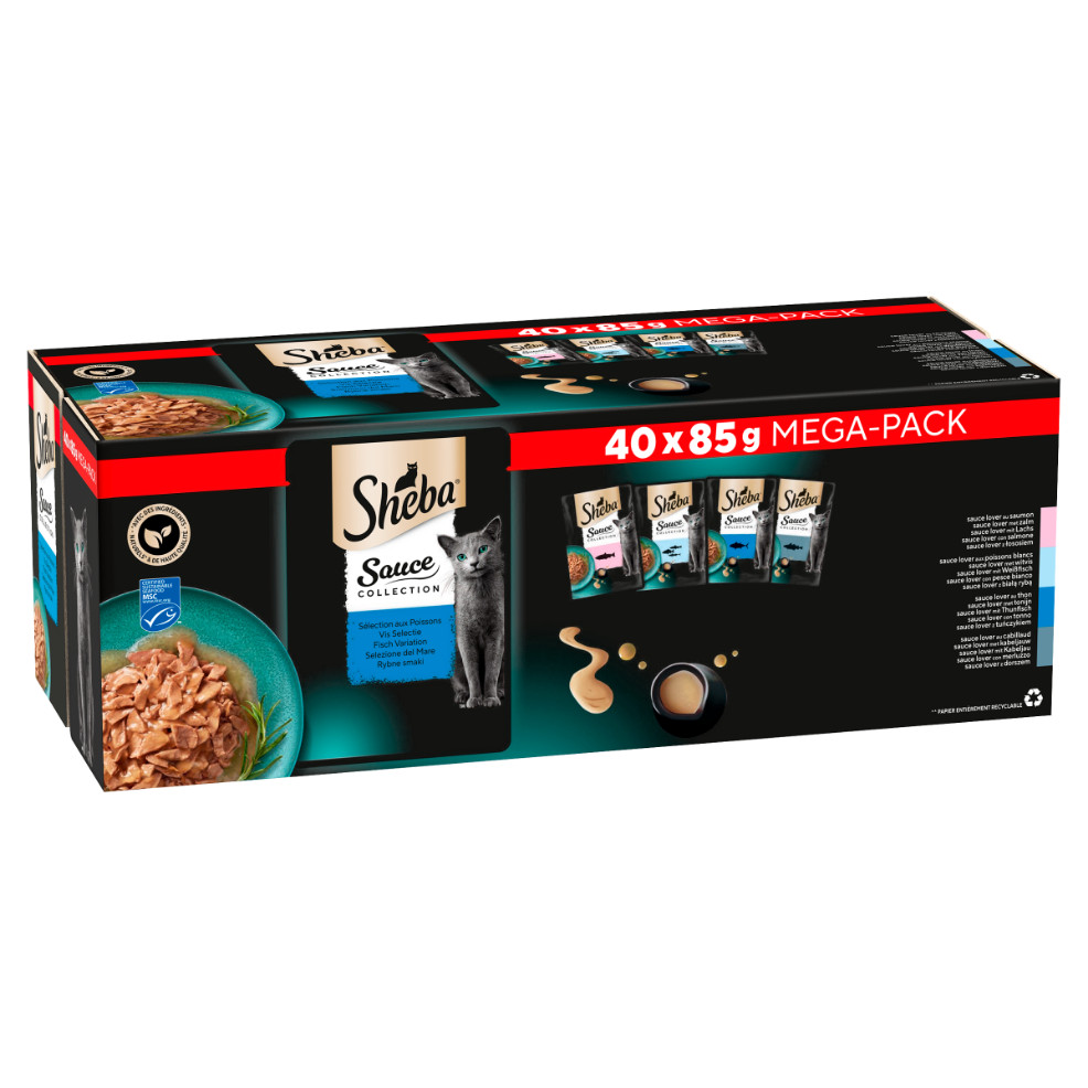 Sheba Delicatesses Vis in saus maaltijdzakjes kat