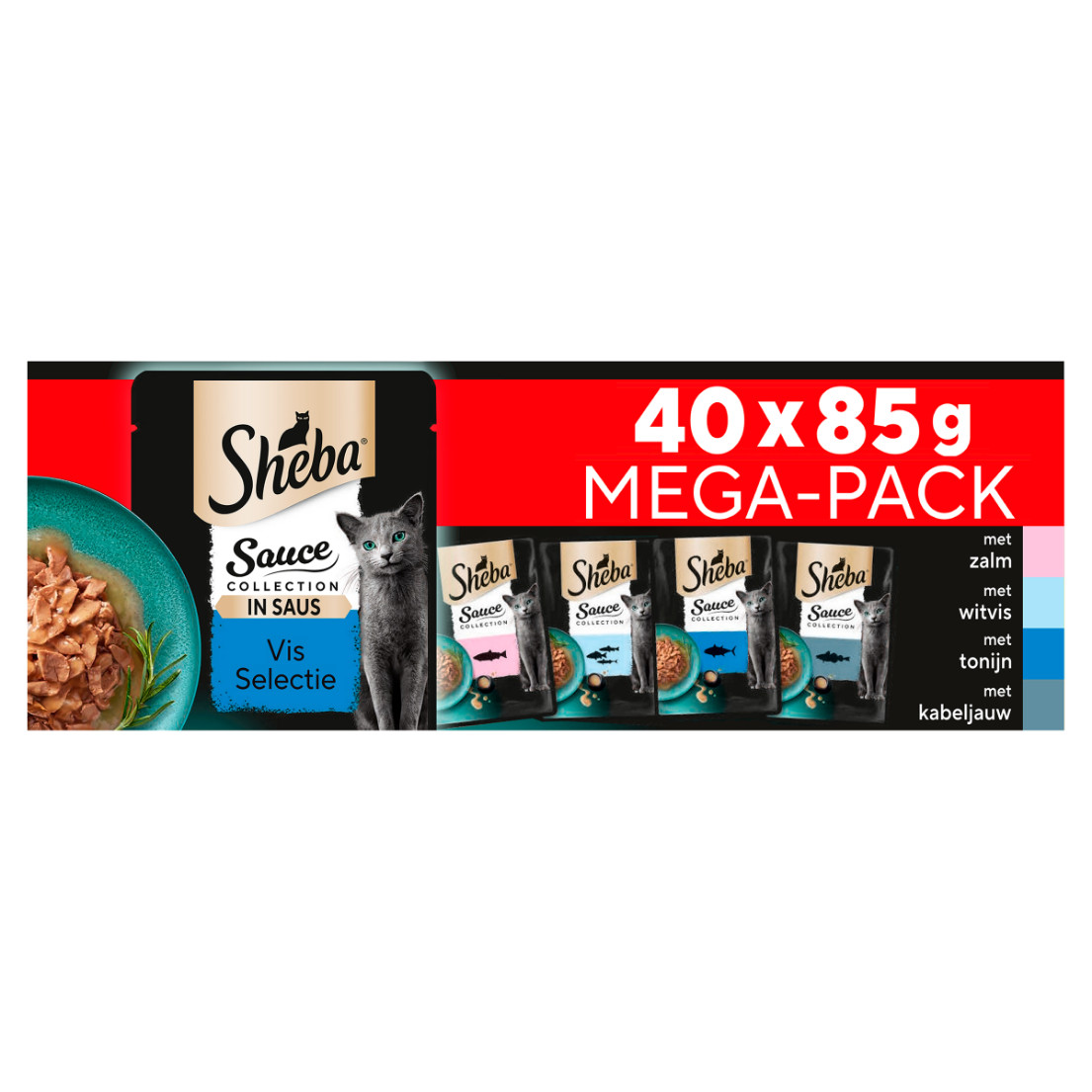 Sheba Delicatesses Vis in saus maaltijdzakjes kat