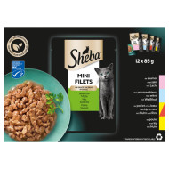 Sheba Mini Filets Selectie van de Chef in saus natvoer kat (zakjes 85 g) 3 x (12 x 85 g)