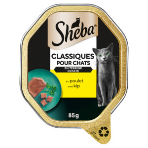 Sheba Classics paté met kip natvoer kat (kuipjes 85 g) Per 44 (44 x 85 g) afbeelding