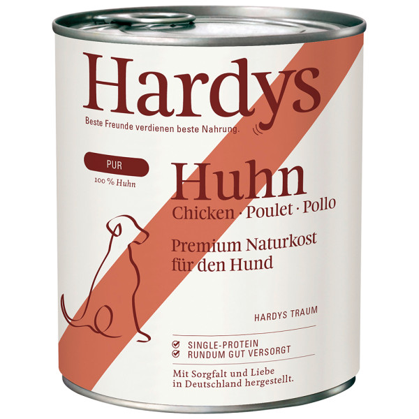 Hardys Hardys Pure kip natvoer hond 4 trays (24 x 800 g)