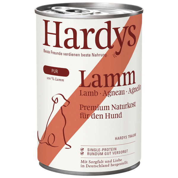 Hardys Hardys Pure lam natvoer hond 4 trays (24 x 800 g)