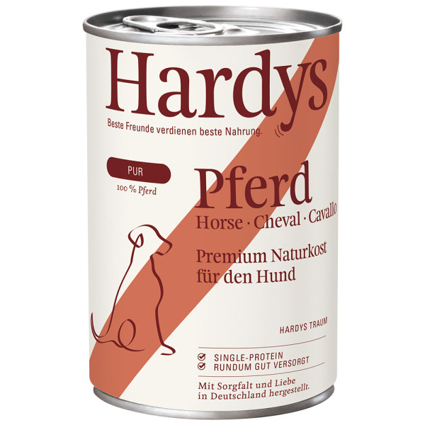 Hardys Hardys Pure paard natvoer hond 6 x 400 g