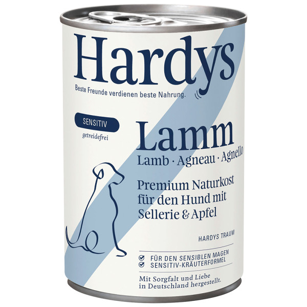 Hardys Hardys Sensitiv lam met selderij en appel natvoer hond 24 x 800 g