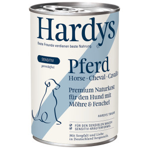 Hardys Sensitiv paard met wortel en venkel natvoer hond 24 x 400 g afbeelding